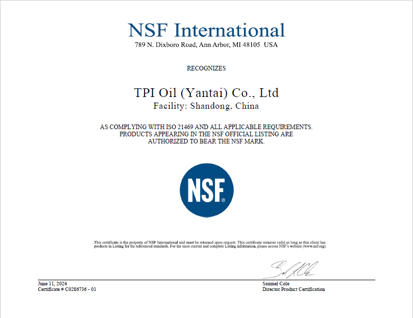 ISO21469工廠